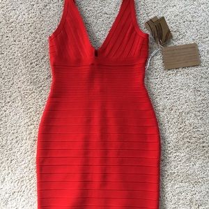 Red bandage dress